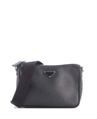 Small Re-Edition Zip Messenger Bag Saffiano Leather