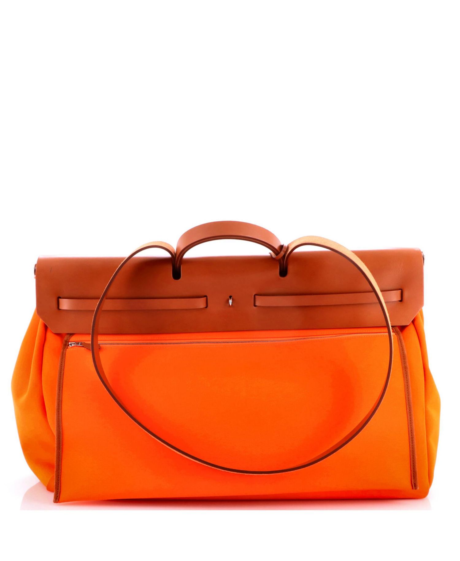 Pre-Owned HERMES Pre-Owned Hermes Herbag Cabine Toile and Leather