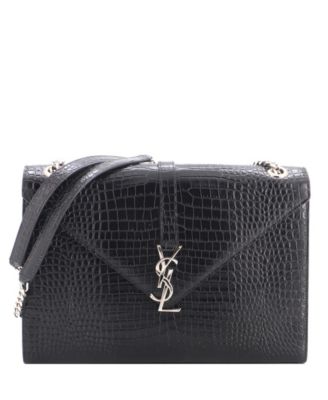 Large Classic Monogram Chain-Strap Satchel