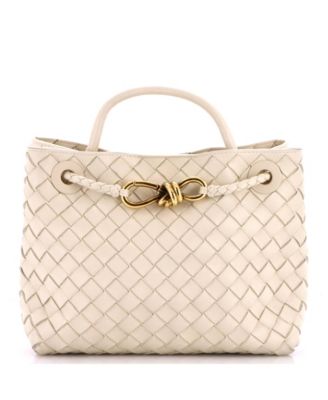 Andiamo Intrecciato-Weaving Top-Handle Shoulder Bag, 9"W x 8"H x 4"D