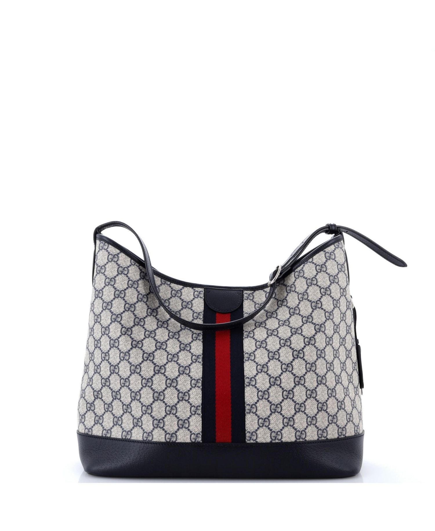 Medium Ophidia Open Bucket Bag GG Coated Canvas with Leather