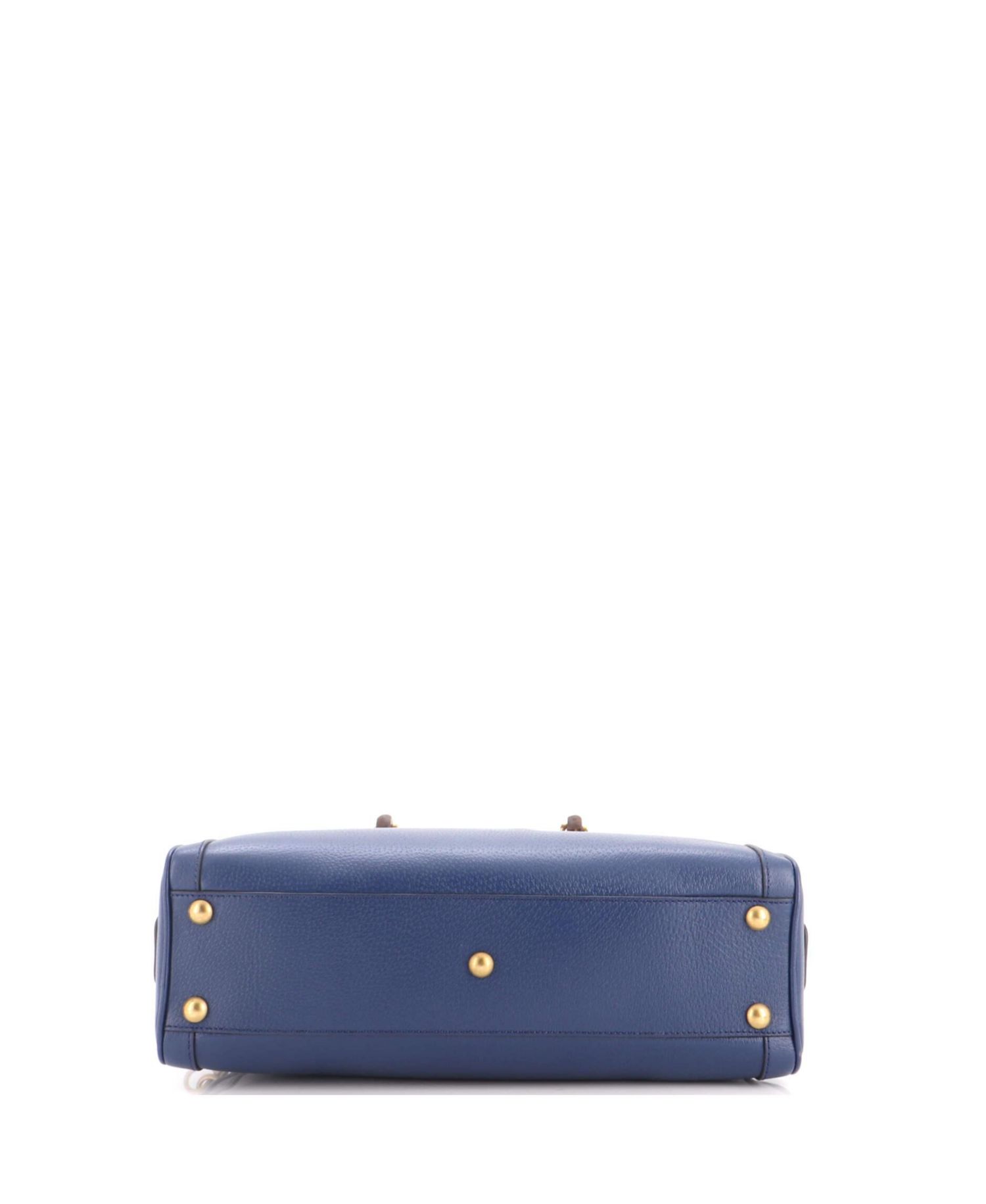 Medium Diana NM Bamboo Handle Duffle Bag Leather