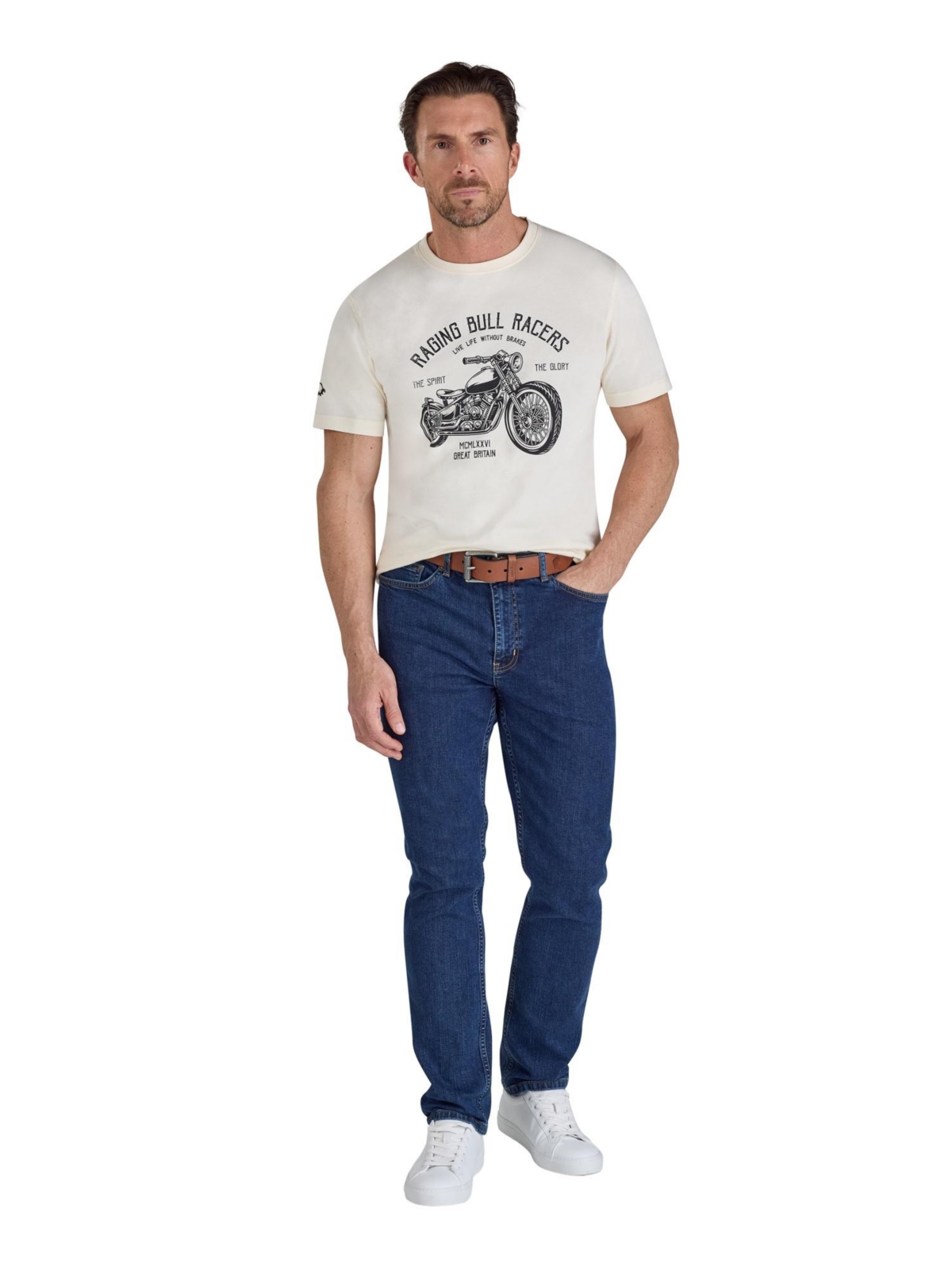 Raging Bull Men's Rb Racers Printed T-Shirt