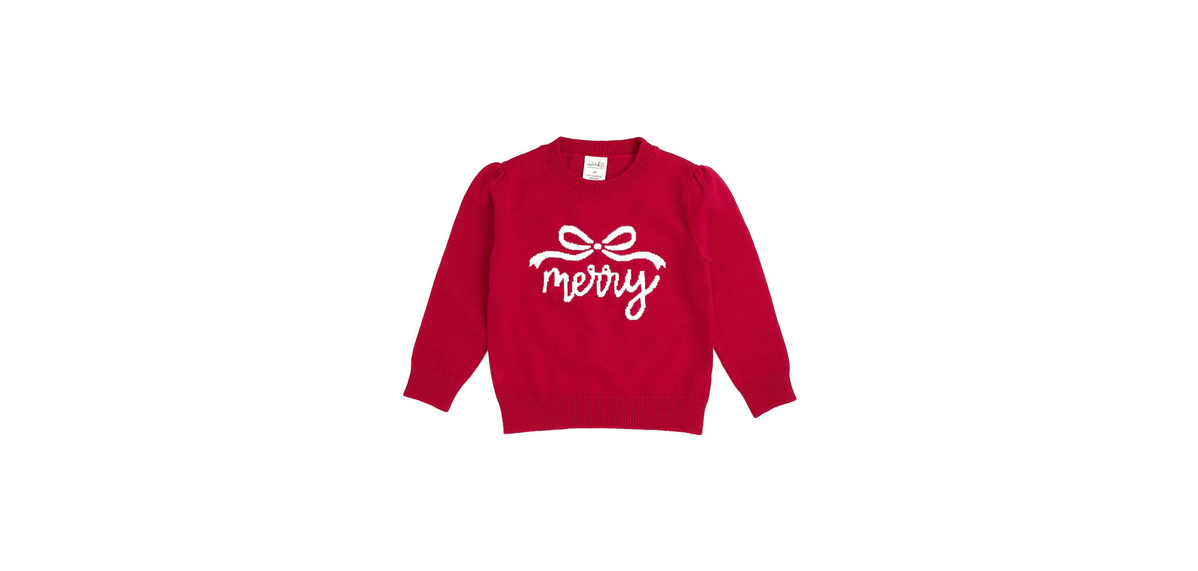 Sweet Wink Toddler Girls' 2T-5T Christmas Bow Sweater