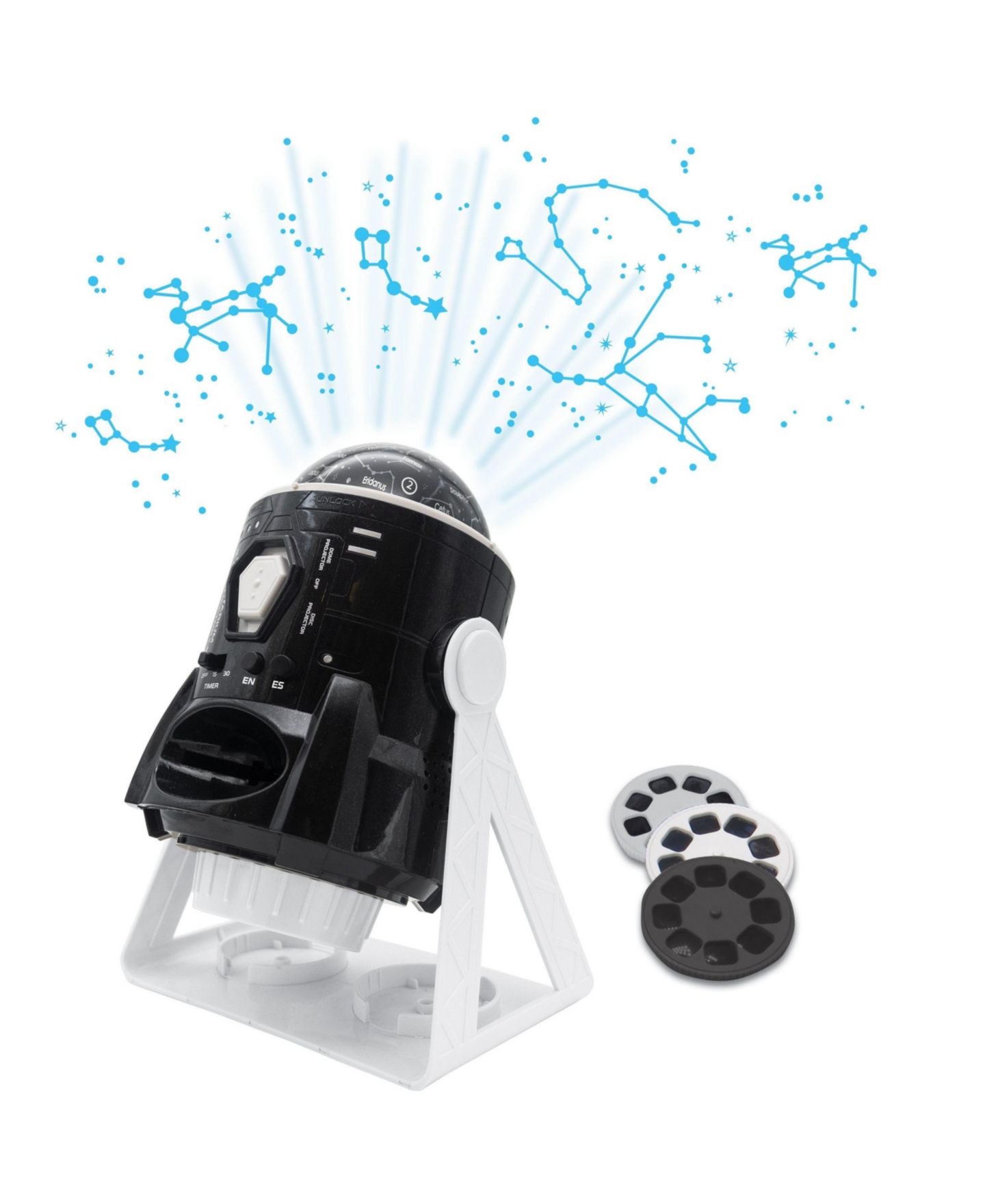 Детские игрушки Lexibook Constellations and Images Planetarium Projector 360-Degree Motorised, 2-Piece Set, от 8 лет, цвет: Чёрный — фото 2