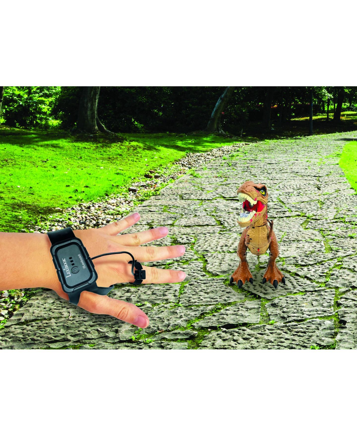 Детская игрушка Lexibook 1:3 Scale Tirex Articulated Smoke-Effects Remote Control Tyrannosaurus — фото 4
