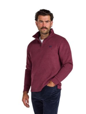 Men's Big & Tall French Rib Quarter Zip Classic-Fit Cotton-Blend Sweatshirt