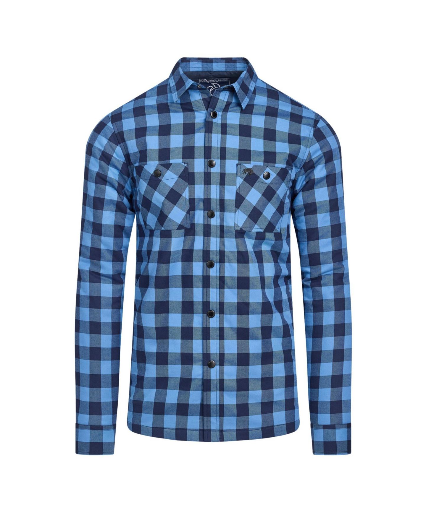 Мужские куртки Raging Bull Quilted Check Long-Sleeve Shacket, цвет: Тёмно-синий — фото 8