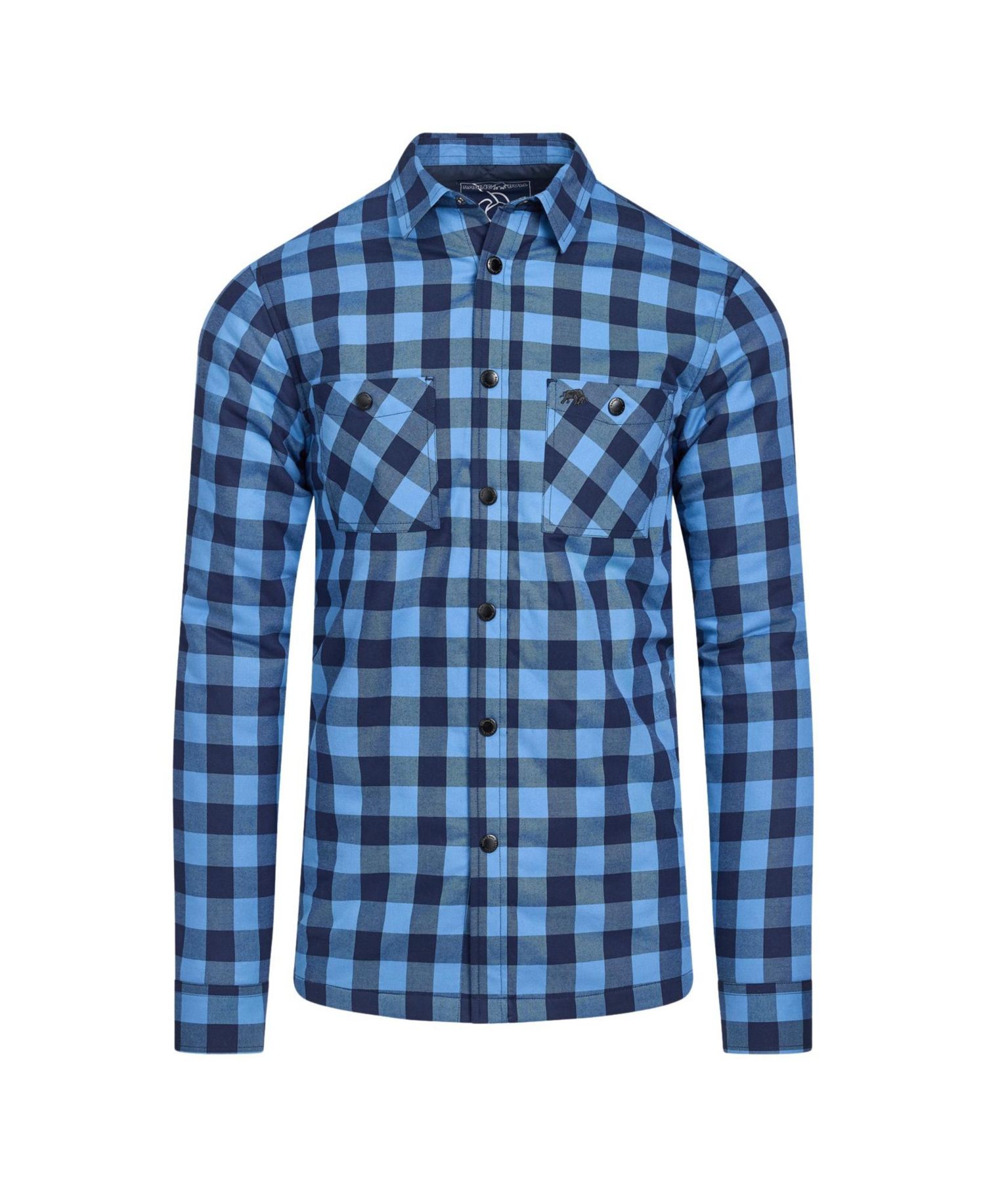 Men's Quilted Check Long-Sleeve Shacket