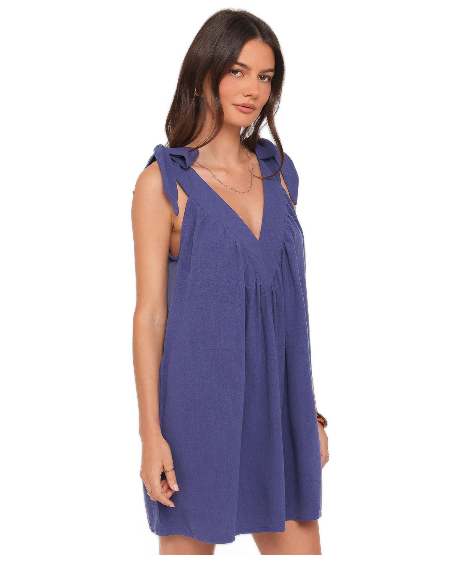 Women's Trina V-Neck Mini Sleeveless Dress