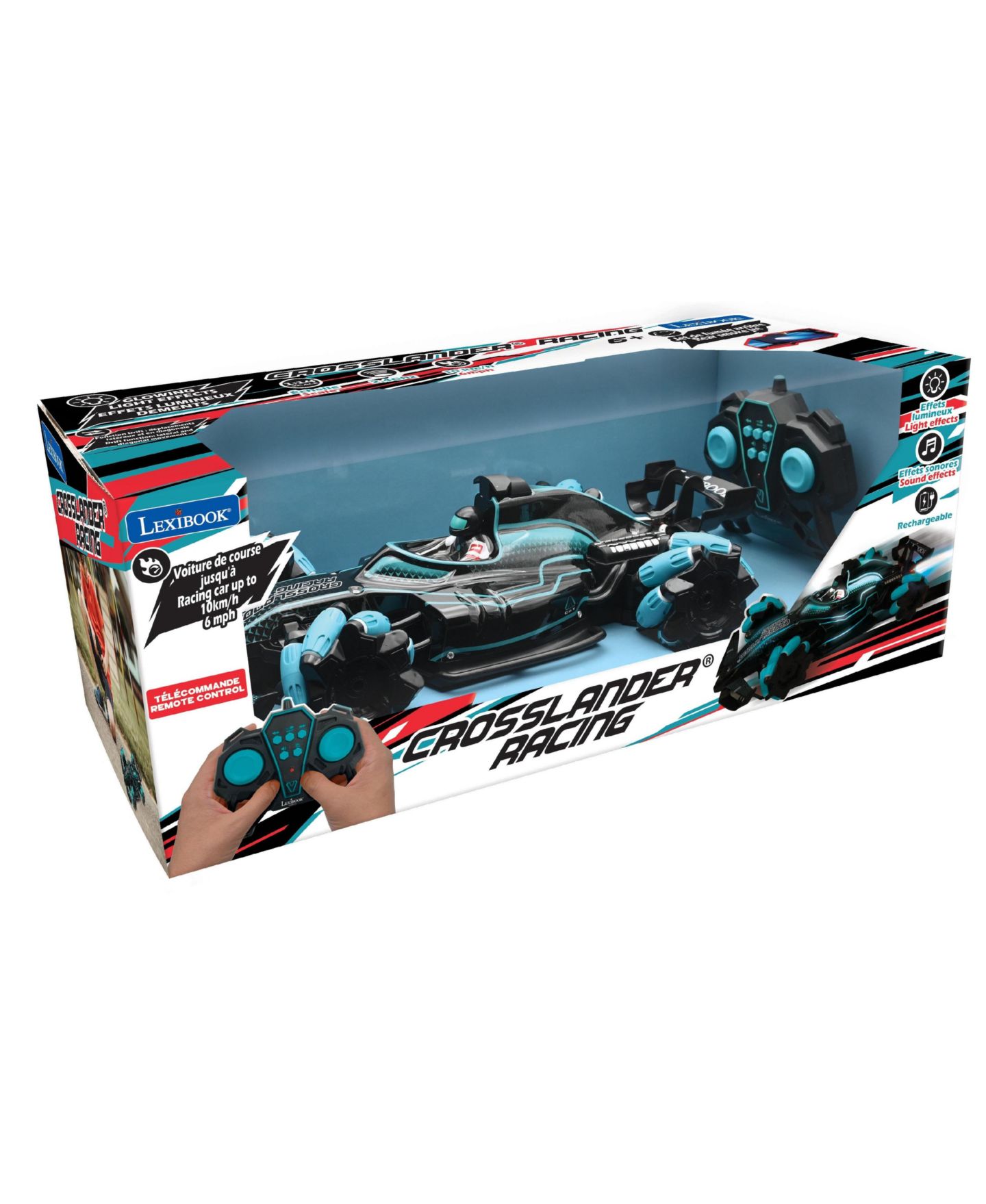 Детская игрушка Lexibook Formula 1 Crosslander Racing Drift Remote Control Car with Smoke Effects, RC61, цвет: Синий — фото 8
