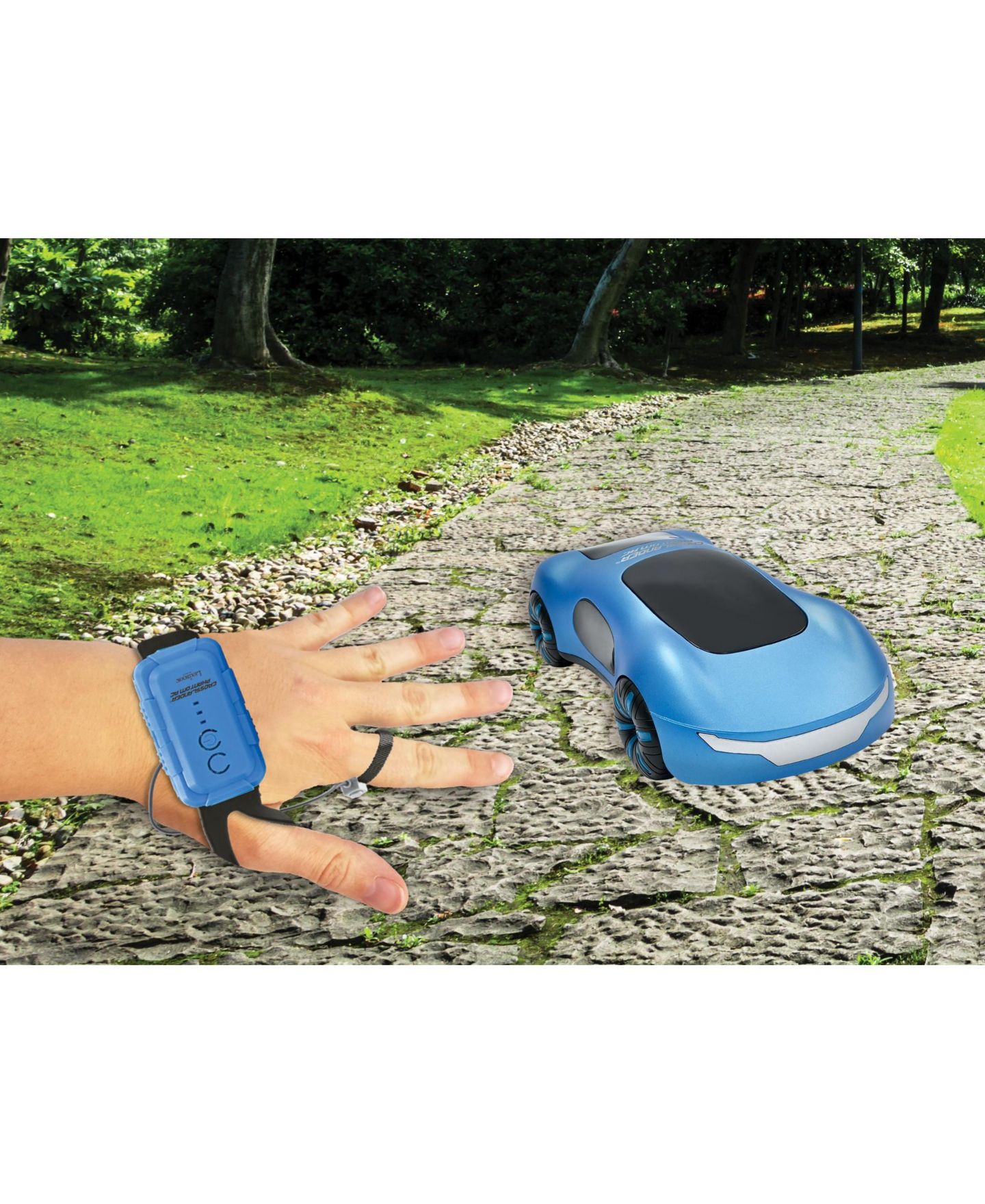 Детская игрушка Lexibook Crosslander Phantom Gesture Control Drift Mode Smoke RC Racing Car RC65, цвет: Синий — фото 4