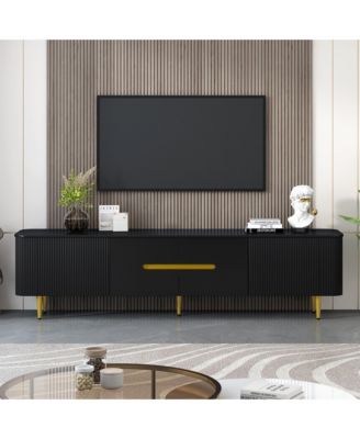 78.7"Minimalist TV Stand for TVs up to 85 Inches, Modern Entertainment Center Media Console