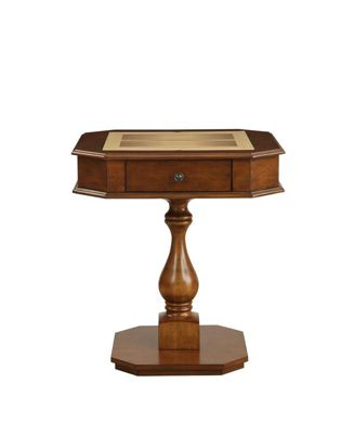 Reversible Chess Checker Game Table with Game Tray, Chess Pieces Not Included