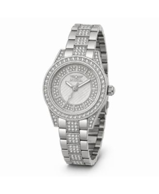 Women's Quartz Wildflower Water-Resistant Stainless Steel Bracelet Watch, 32mm
