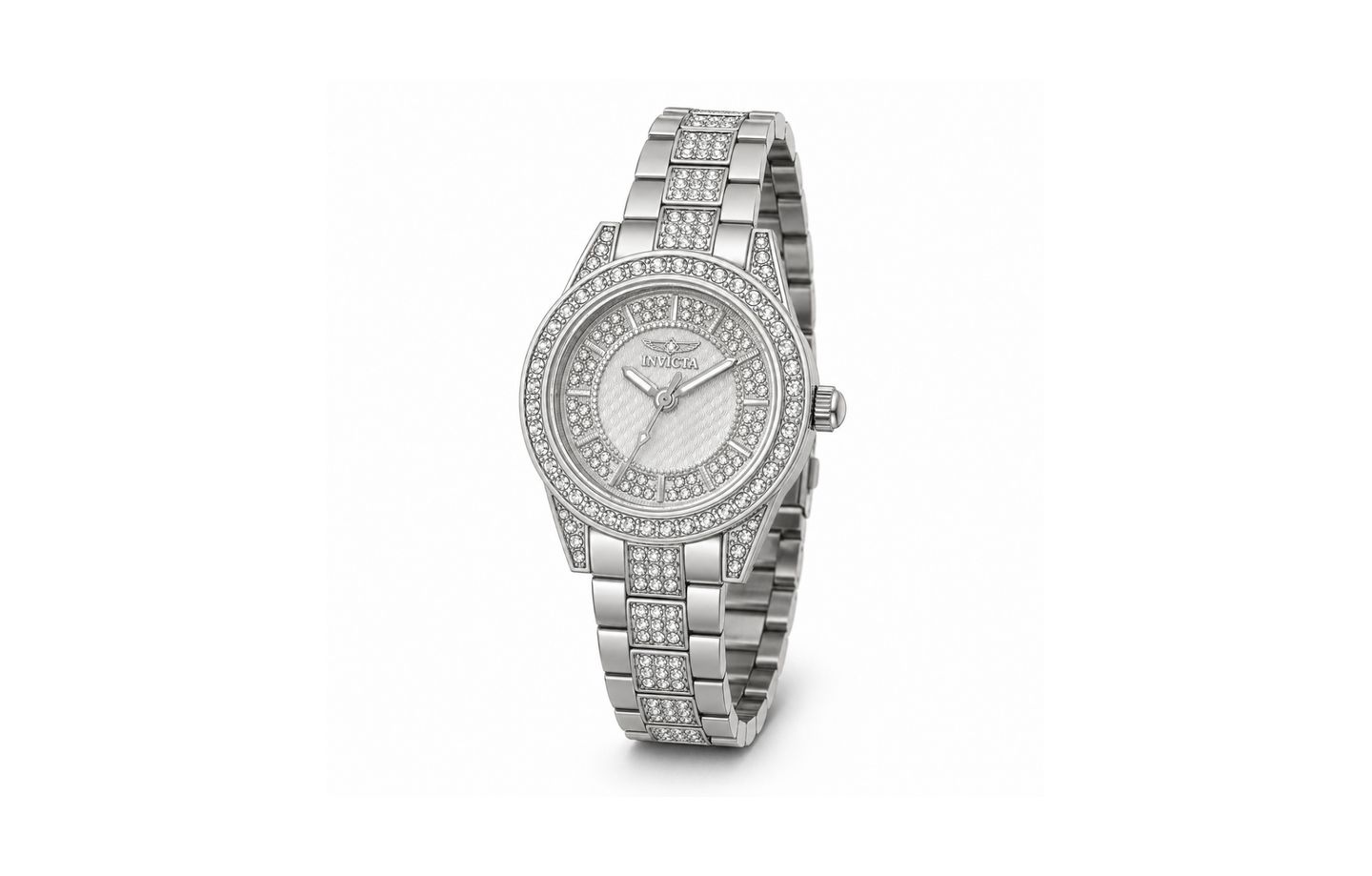 Женские часы Invicta Quartz Wildflower Water-Resistant Stainless Steel Bracelet Watch, 32mm, цвет: Белый — фото 1