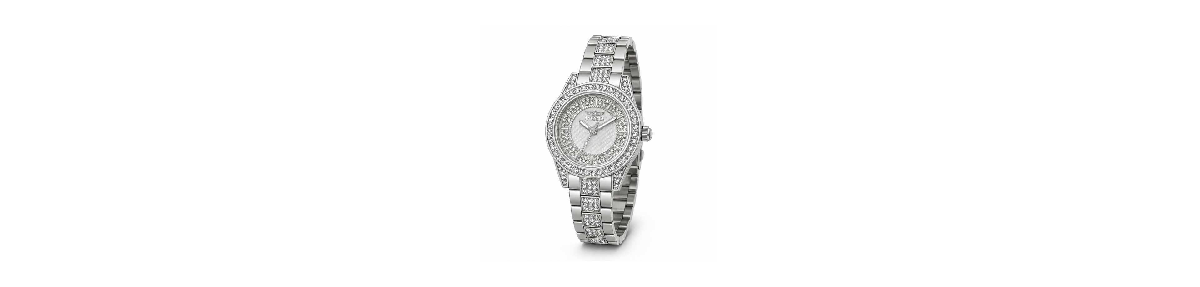 Invicta Women's Quartz Wildflower Water-Resistant Stainless Steel Bracelet Watch, 32mm