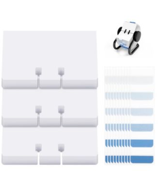 500 Business Card Refill Kit With Index Tabs For Rotary Card Files Unruled Organizer Set