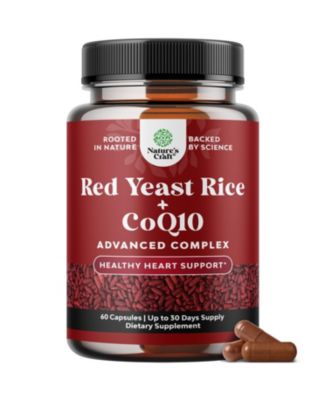 Yeast Rice with CoQ10 1200 Milligram Yeast Rice and 100 Milligram CoQ10 Per Serving  60 Count