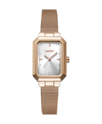 Women's Quartz Everyday Rose-Tone Stainless Steel Bracelet Watch, 22mm
