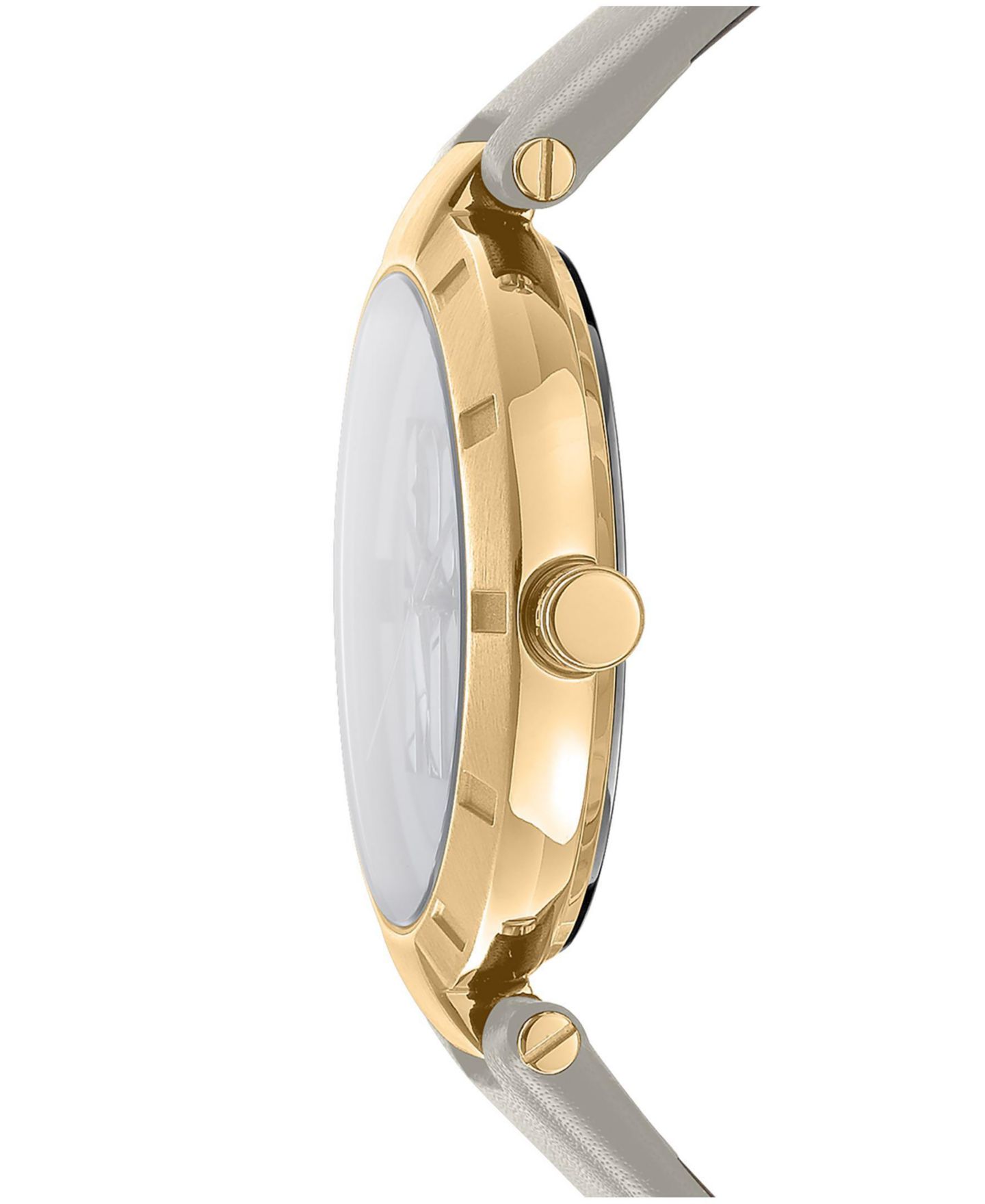 Женские часы DKNY Quartz Essential Logo Water-Resistant Leather Strap Watch, 38mm, цвет: Золотой — фото 3