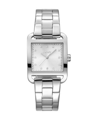 Women's Iconic Quartz Water-Resistant Silver Stainless Steel Bracelet Watch, 27mm