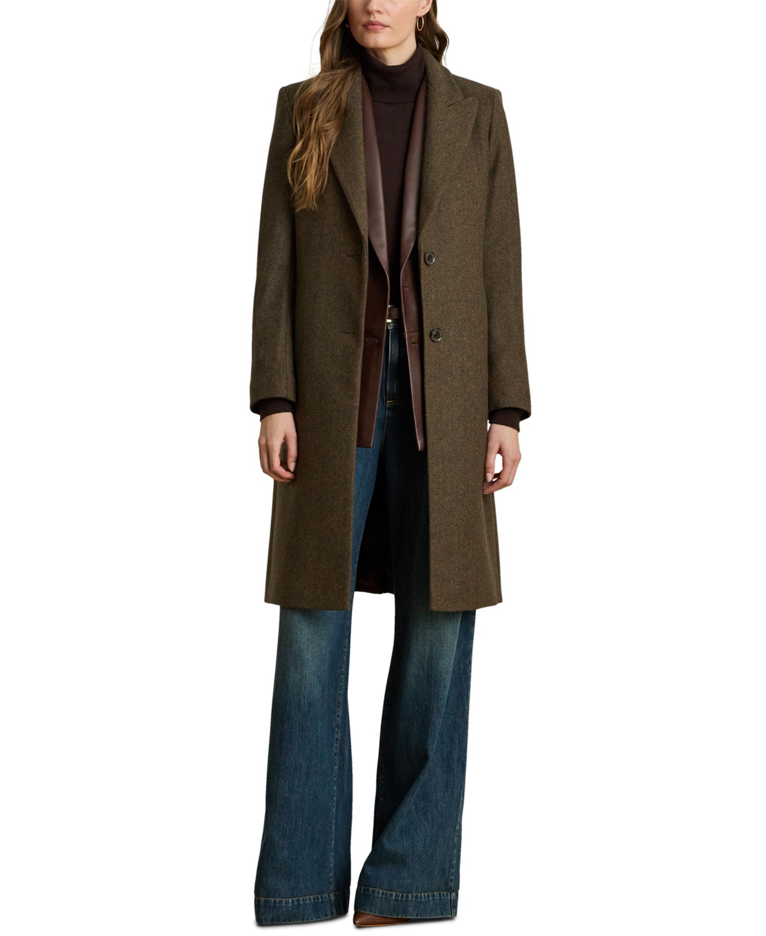 Women's Wool-Blend Walker Coat