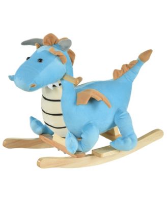 Plush Rocking Dinosaur with Realistic Dinosaur Sounds, Holds 66 lbs, Ages 18-36 Months