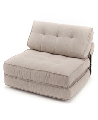 3 in 1 Folding Sofa with Bolster and Convertible Bed