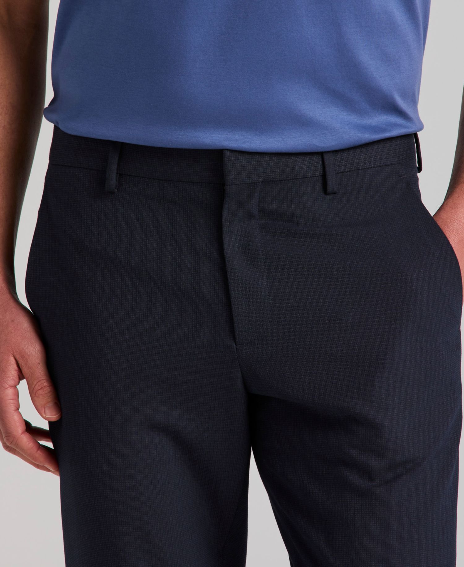 Men's Regular-Fit Soft Touch Plainweave Stretch Pants