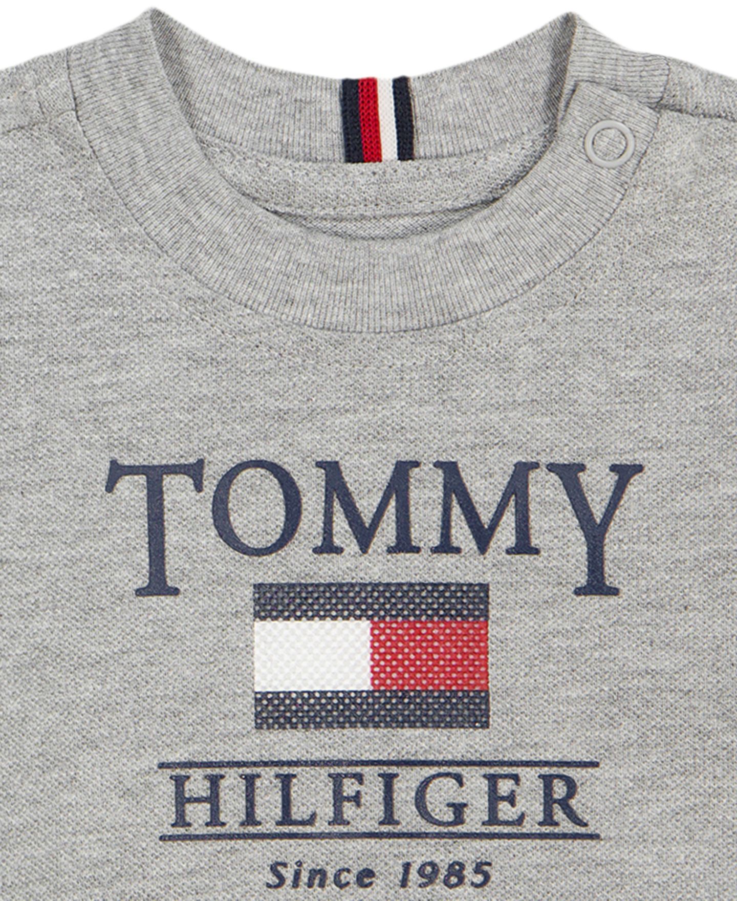 Комплект Tommy Hilfiger Short-Sleeve Denim Bodysuit and Jogger Pants, 2-Piece Set для мальчиков-малышей, цвет: Серый / Тёмно-синий — фото 6