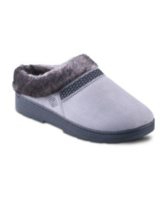 Women's Clara Faux-Fur Trim Cushioned Footbed Clog Mules
