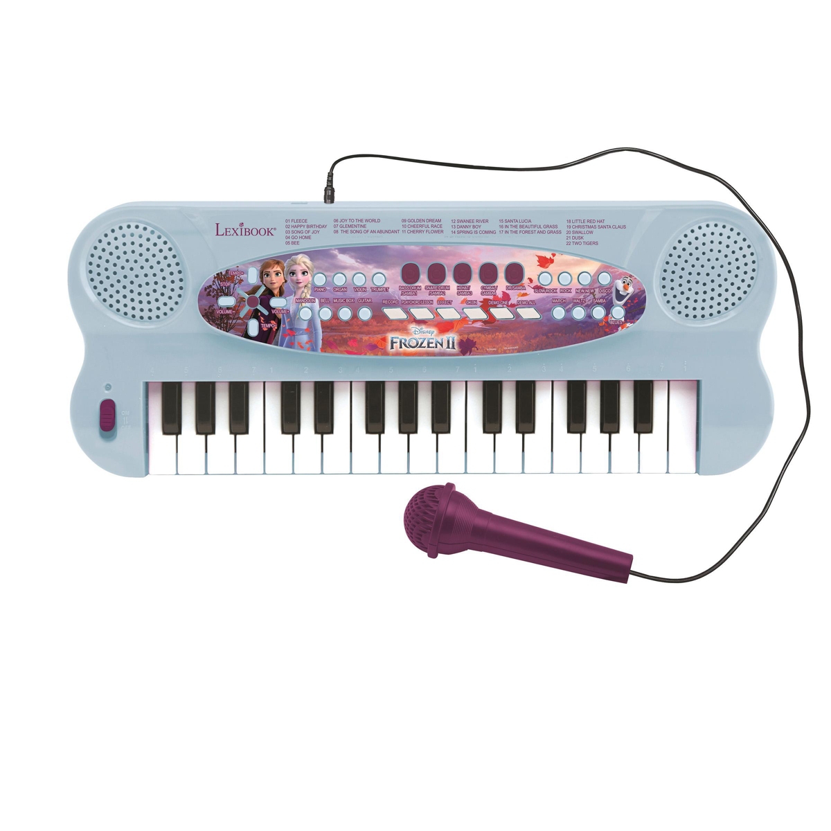 Disney Frozen Elsa, Anna & Olaf 32-Key Electronic Keyboard with Microphone, Battery-Operated, K703FZ