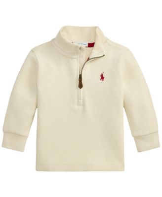 Baby Boys' Estate-Rib Quarter-Zip Sweater 