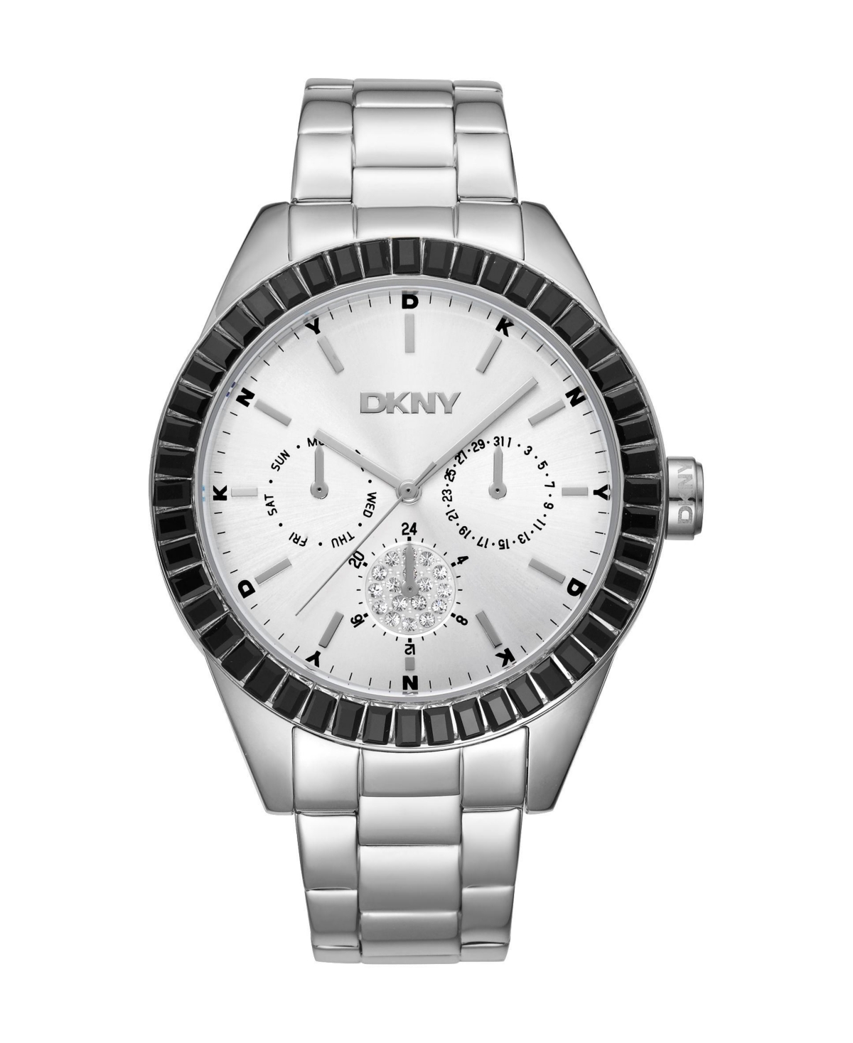 Dkny Women's Quartz Evening Silver Stainless Steel Bracelet Watch, 40 mm