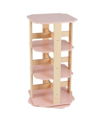 3-Tier Rotating Corner Bookshelf with 12 Sectors