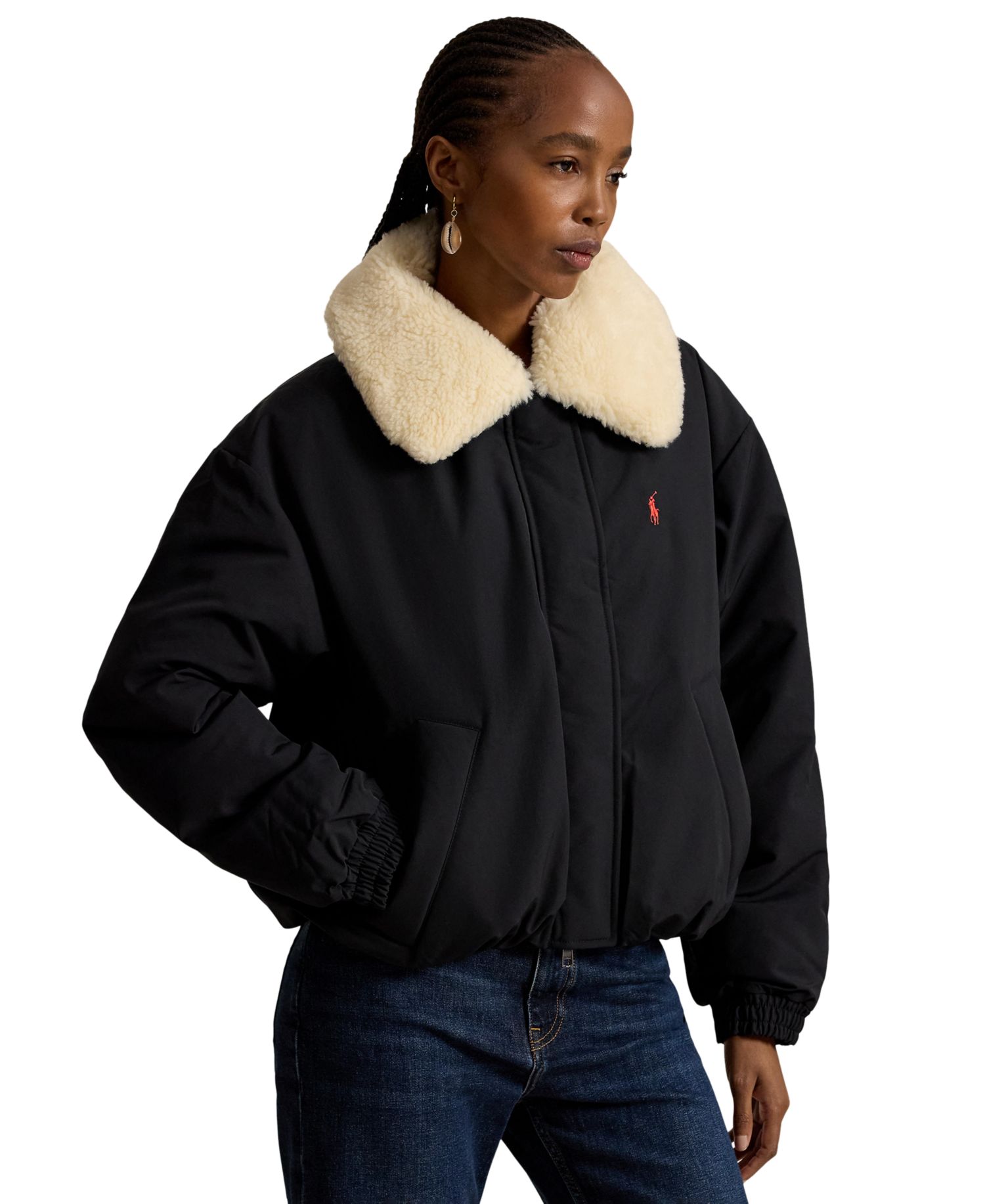 Women's Water-Resistant 750-Fill-Power Down High-Pile-Collar Jacket