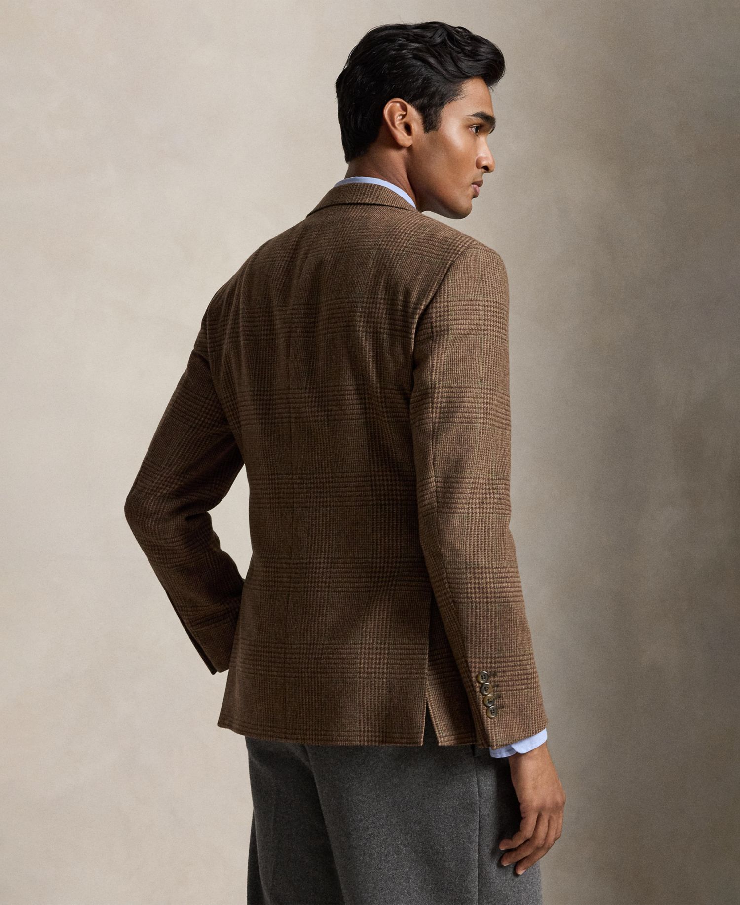 Men's Wool-Blend Glen Plaid Modern-Fit Sport Coat