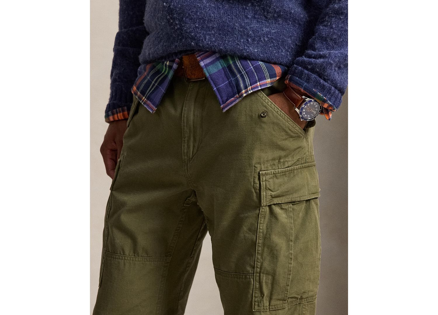 Men's Classic-Fit Canvas Cargo Pants