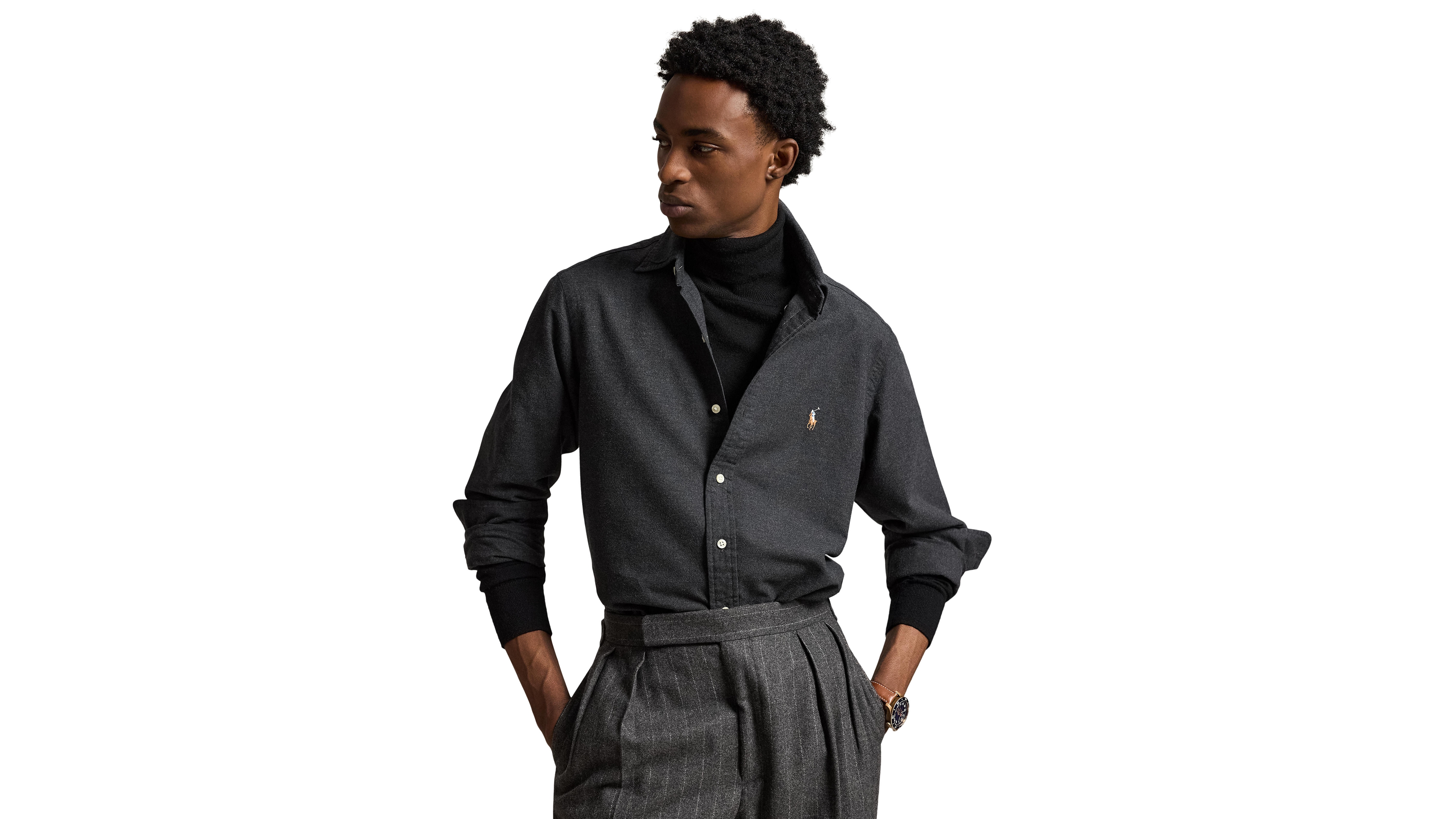 Polo Ralph Lauren Men's Classic-Fit Plaid Brushed Oxford Shirt