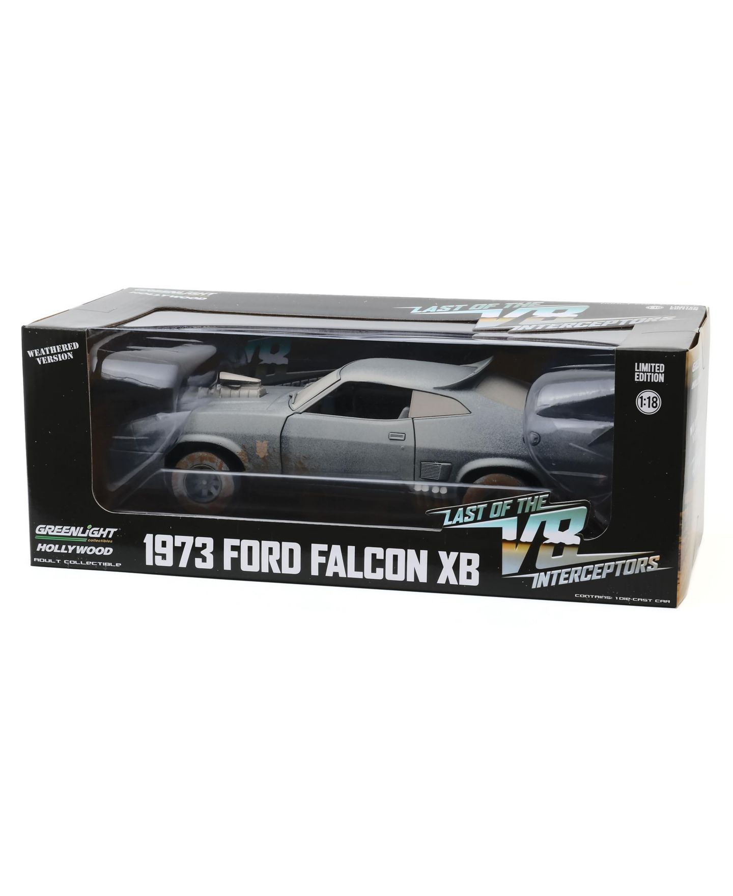 Детская игрушка Greenlight 1:18 Last of the V8 Interceptors 1973 Ford Falcon XB RHD Weathered Diecast Model Car — фото 2
