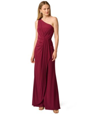 Women's One-Shoulder Matte-Jersey Ruched Gown