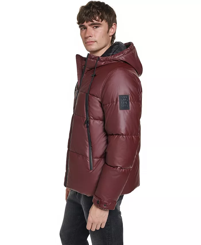 Men's Midweight Hooded Water Resistant Puffer - thumbnail 2