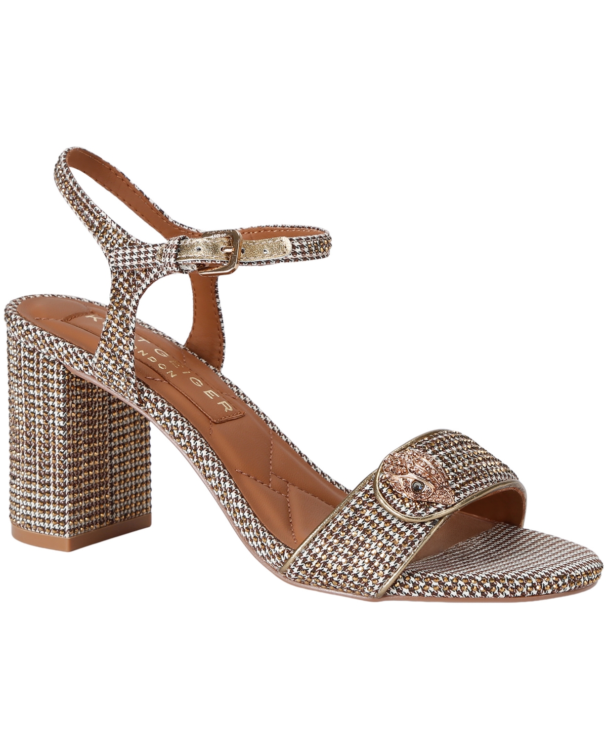 Kurt Geiger London Women's Kensington Langley Embellished Sandals - Dark Beige