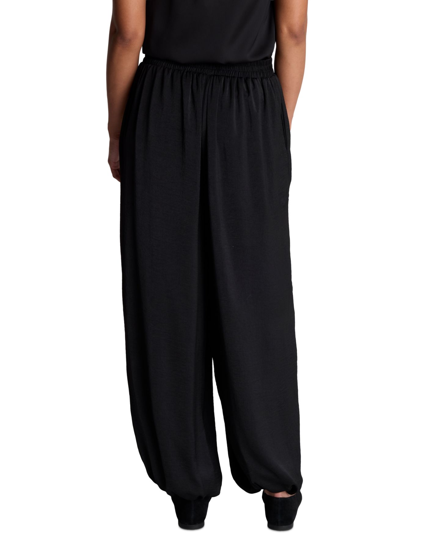 Женские брюки Kenneth Cole Balloon Leg Pull-On, цвет: Чёрный — фото 4