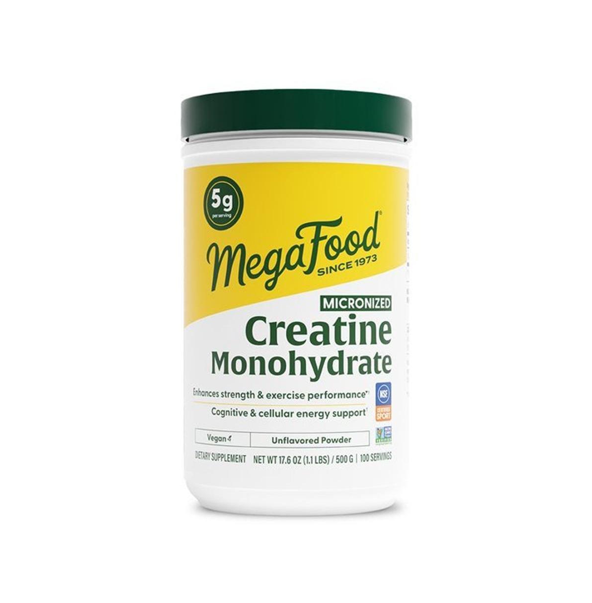 MegaFood, Micronized Creatine Monohydrate Powder, Unflavored, 17.6 oz (500 g)
