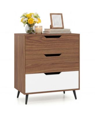 3 Drawer Rustic Farmhouse Wooden Storage Dresser