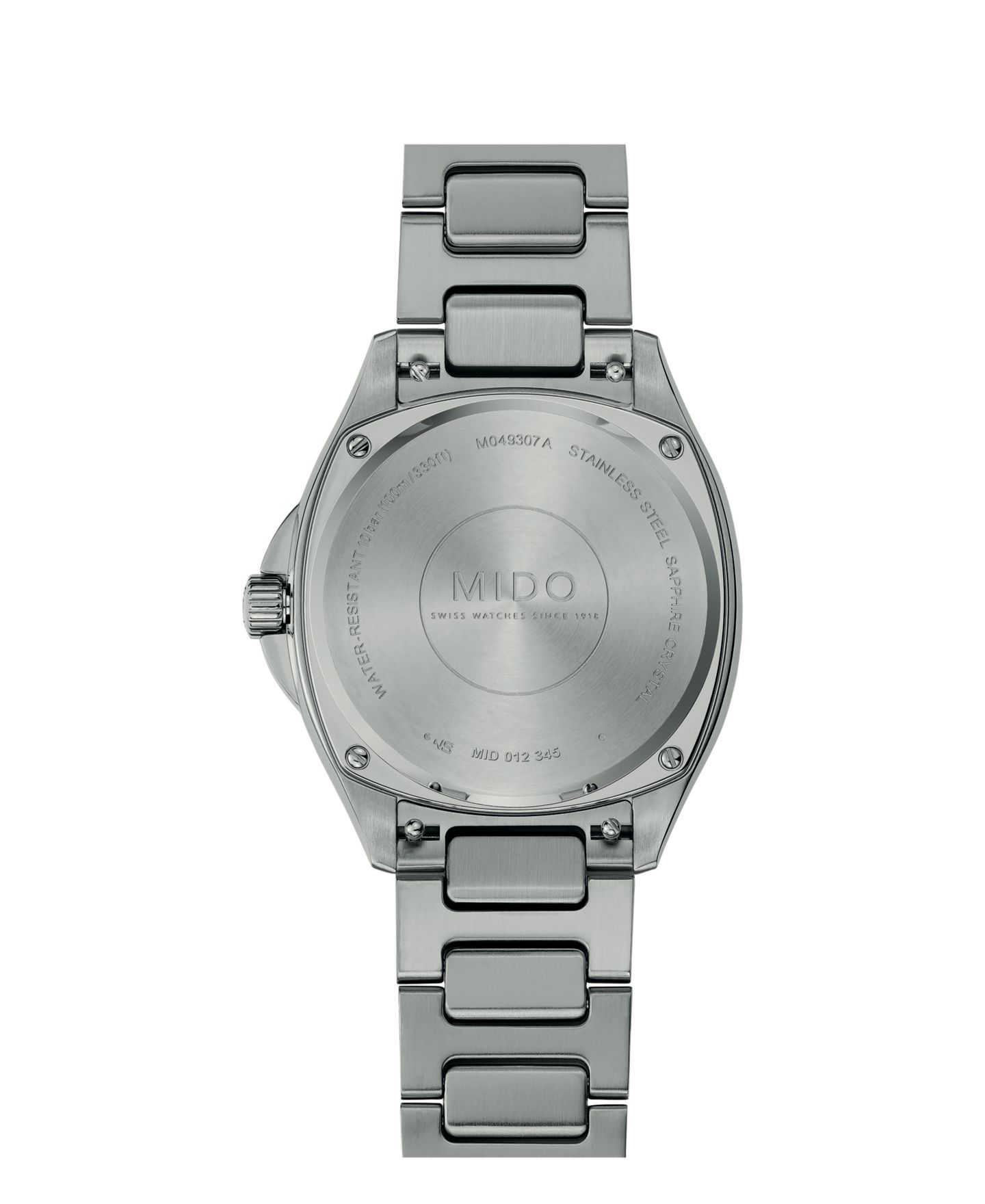 Часы Mido UniSex Swiss Automatic Multifort TV Mother-of-Pearl Silver Stainless Steel 35mm — фото 2