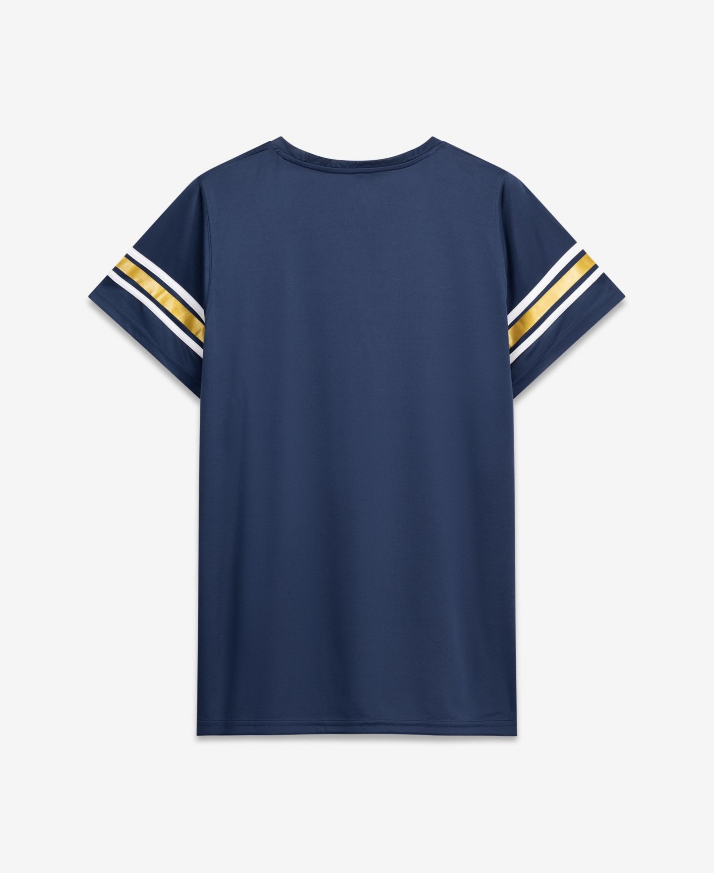 Женская футболка Fanatics Navy Notre Dame Fighting Irish Plus Size Mesh Overlay Lace-Up Jersey — фото 2