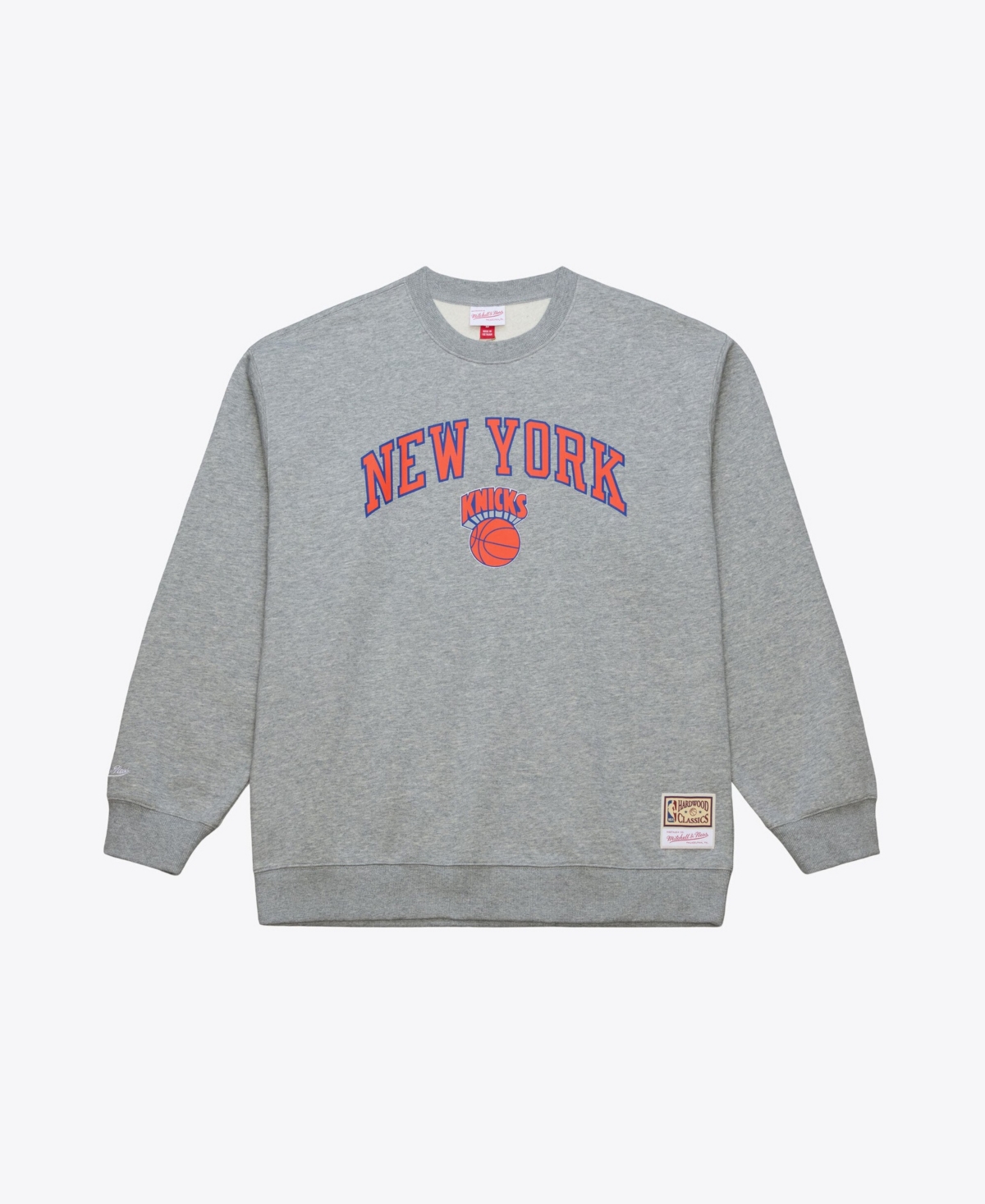 Mitchell & Ness Men's New York Knicks Walk-Off Crewneck Fleece Sweatshirt - Heather Gray